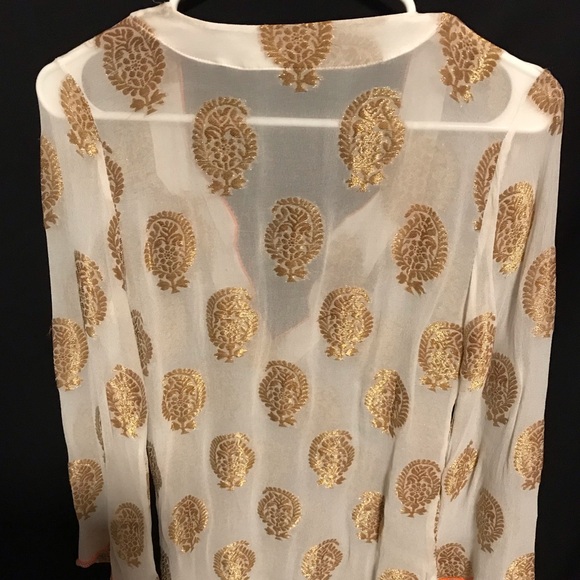 Boston Proper Ladies Blouse With Beading Size XS - Picture 7 of 7